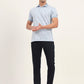Navy Blue Solid Super Slim Fit Casual Trouser | Greenfibre