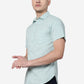 Eggshell Blue Solid Slim Fit Casual Shirt | Greenfibre