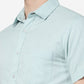 Eggshell Blue Solid Slim Fit Casual Shirt | Greenfibre