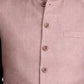 Dusty Pink Solid Waistcoat | Greenfibre