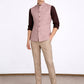 Dusty Pink Solid Waistcoat | Greenfibre