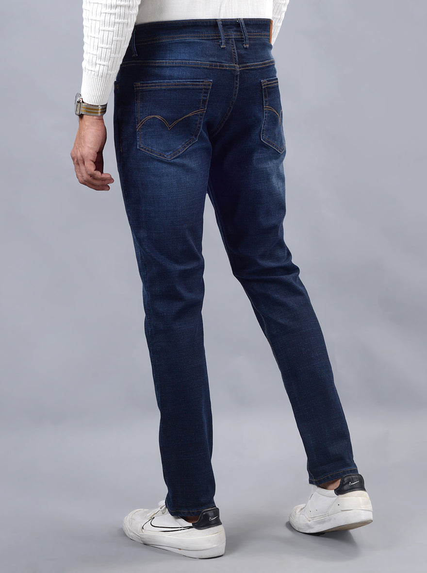 Blue Washed Slim Fit Jeans | JadeBlue