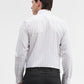 White & Grey Checked Regular Fit Formal Shirt | Greenfibre