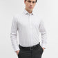 White & Grey Checked Regular Fit Formal Shirt | Greenfibre
