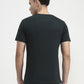 Bottle Green Printed Slim Fit T-Shirt | Greenfibre