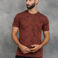 Brown Printed Slim Fit T-Shirt | GreenFibre