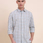 Green Checked Smart Fit Semi Casual Shirt | Greenfibre