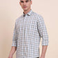Green Checked Smart Fit Semi Casual Shirt | Greenfibre