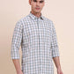 Green Checked Smart Fit Semi Casual Shirt | Greenfibre