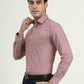 Dusty Pink Solid Slim Fit Formal Shirt | Greenfibre