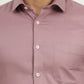 Dusty Pink Solid Slim Fit Formal Shirt | Greenfibre