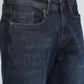 Ink Blue Washed Straight Fit Jeans | JadeBlue