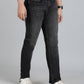 Dark Grey Washed Straight Fit Jeans | JadeBlue