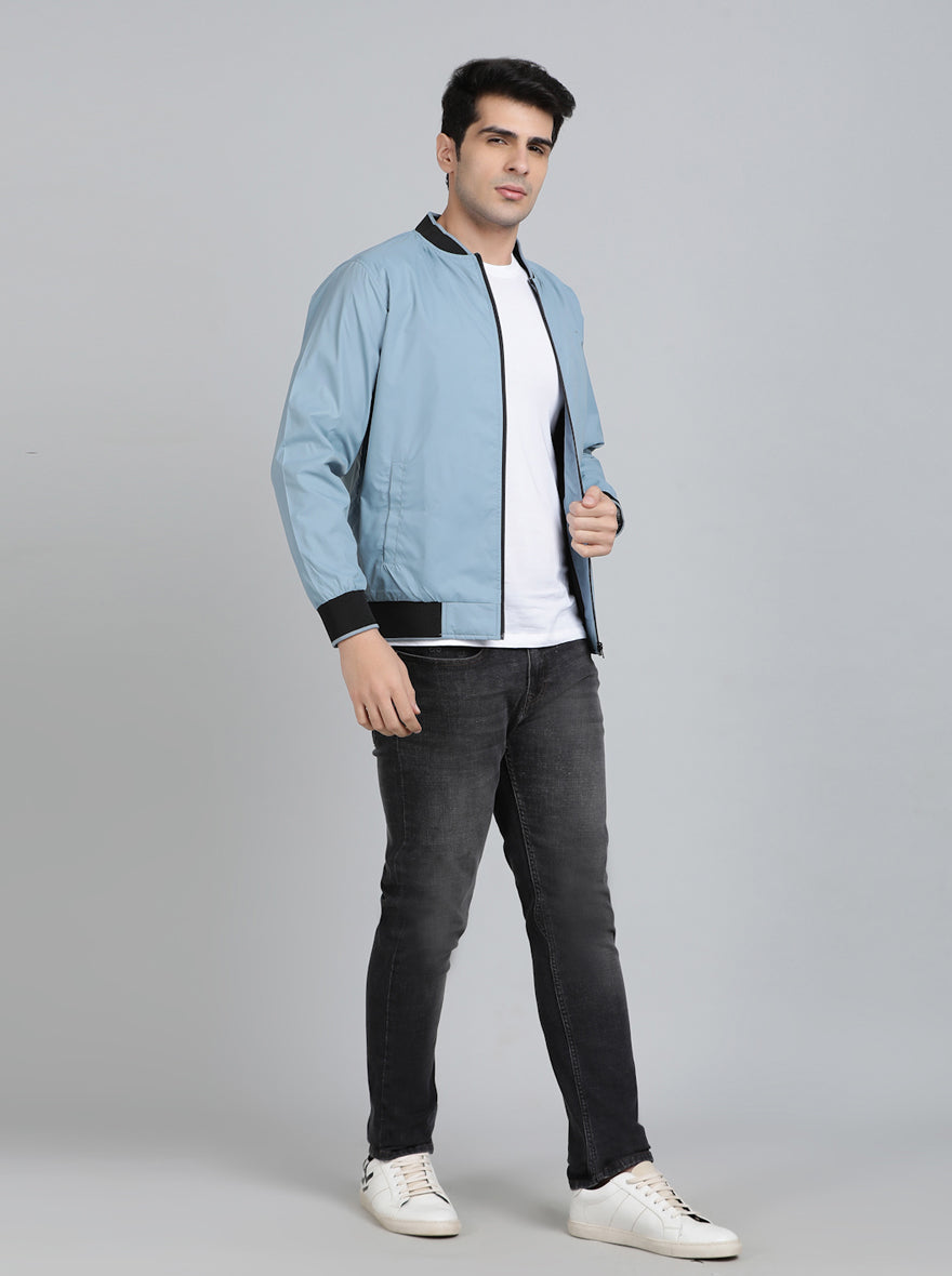 Dark Grey Washed Straight Fit Jeans | JadeBlue