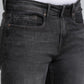 Dark Grey Washed Straight Fit Jeans | JadeBlue