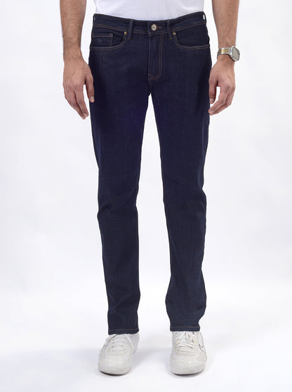 Raw Blue Washed Straight Fit Jeans | JadeBlue