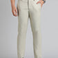 Beige Solid Slim Fit Formal Trouser | Greenfibre