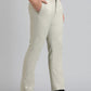 Beige Solid Slim Fit Formal Trouser | Greenfibre