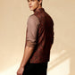 Maroon Printed Waistcoat | Greenfibre