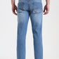 Light Blue Washed Straight Fit Jeans | Greenfibre