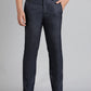 Blue Solid Slim Fit Formal Trouser | Greenfibre