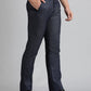 Blue Solid Slim Fit Formal Trouser | Greenfibre