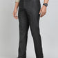 Black Solid Slim Fit Formal Trouser | Greenfibre