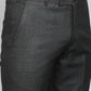 Black Solid Slim Fit Formal Trouser | Greenfibre