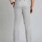 Light Grey Solid Slim Fit Formal Trouser | Greenfibre