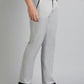 Light Grey Solid Slim Fit Formal Trouser | Greenfibre