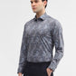 Grey Printed Slim Fit Party Wear Shirt | Greenfibre