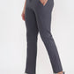 Dark Grey Solid Super Slim Fit Casual Trouser | Greenfibre