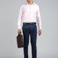 Blue Solid Slim Fit Formal Trouser | Greenfibre