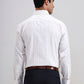 White & Brown Striped Regular Fit Formal Shirt | Greenfibre