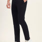 Navy Blue Solid Super Slim Fit Casual Trouser | Greenfibre