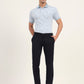 Navy Blue Solid Super Slim Fit Casual Trouser | Greenfibre
