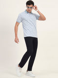 Navy Blue Solid Super Slim Fit Casual Trouser | Greenfibre
