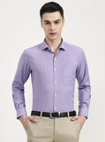 Purple Solid Slim Fit Formal Shirt | Greenfibre
