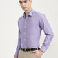 Purple Solid Slim Fit Formal Shirt | Greenfibre