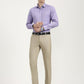 Purple Solid Slim Fit Formal Shirt | Greenfibre