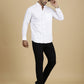 White Solid Slim Fit Party Wear Shirt | Greenfibre