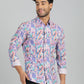 Multicolor Printed Slim Fit Casual Shirt | JadeBlue