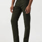 Olive Green Solid Slim Fit Jeans | Greenfibre