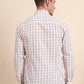Orange Checked Smart Fit Semi Casual Shirt | Greenfibre