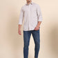 Orange Checked Smart Fit Semi Casual Shirt | Greenfibre