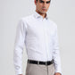 White & Blue Checked Regular Fit Formal Shirt | Greenfibre