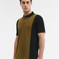 Amber Green & Black Striped Slim Fit Polo T-Shirt | Greenfibre