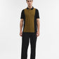 Amber Green & Black Striped Slim Fit Polo T-Shirt | Greenfibre