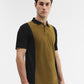 Amber Green & Black Striped Slim Fit Polo T-Shirt | Greenfibre