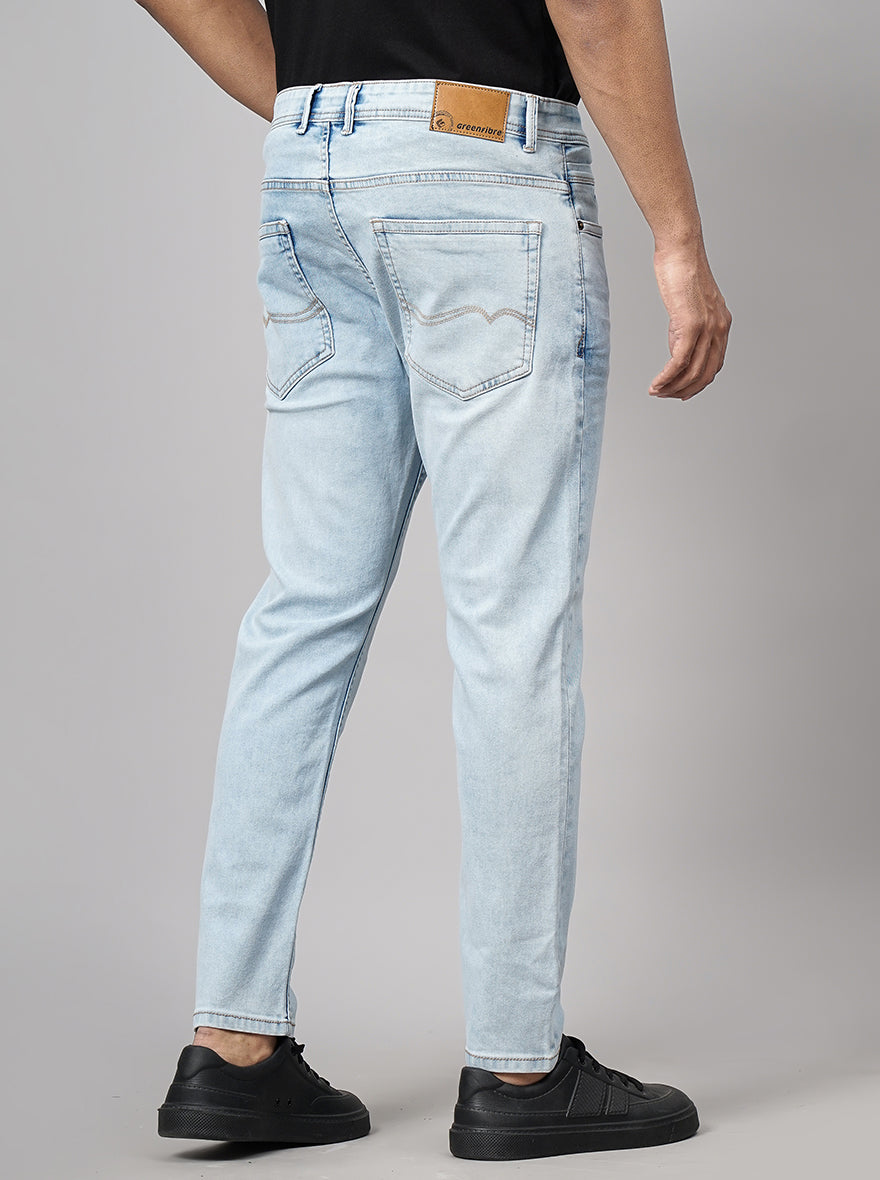 Ice Blue Washed Urban Fit Jeans | Greenfibre